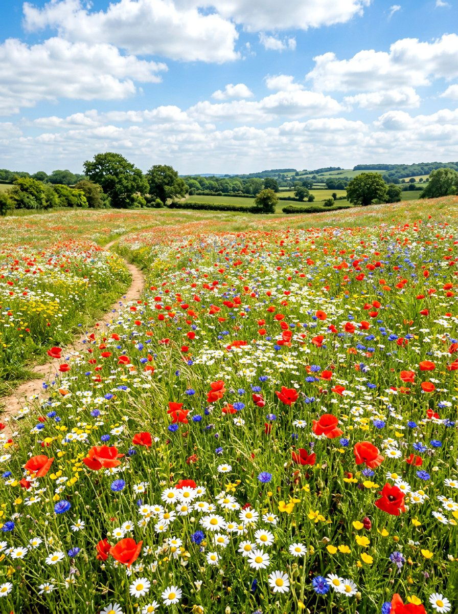 Wildflower Meadow - 30 budget landscaping ideas