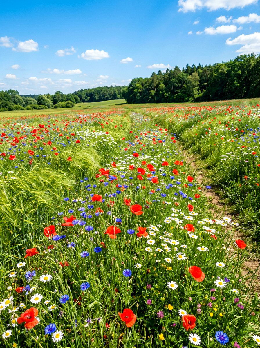 Wildflower Meadow - 30 healing backyard garden ideas