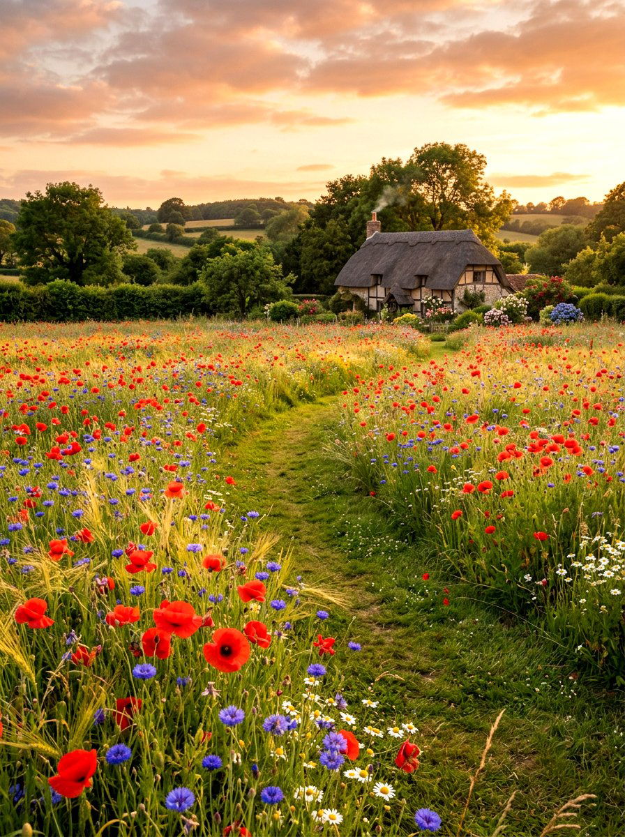 Wildflower Meadow - 30 Pinterest backyard makeover ideas