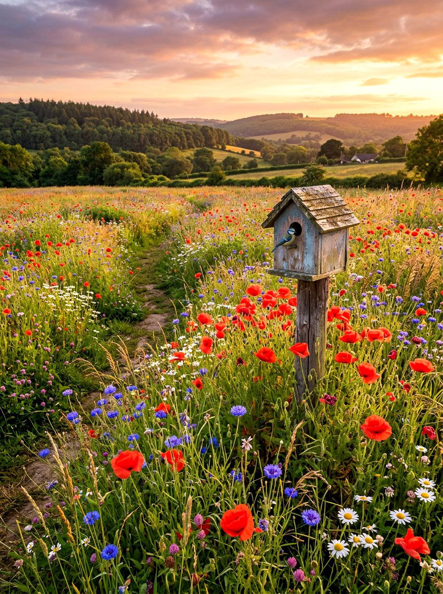 Wildflower Meadow - 30 cottage backyard ideas