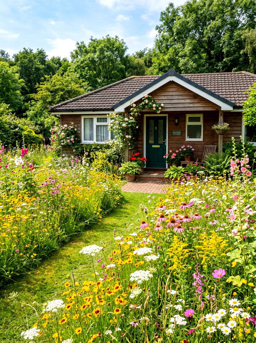Wildflower Meadow Bungalow Front Yard - 30 bungalow front yard ideas