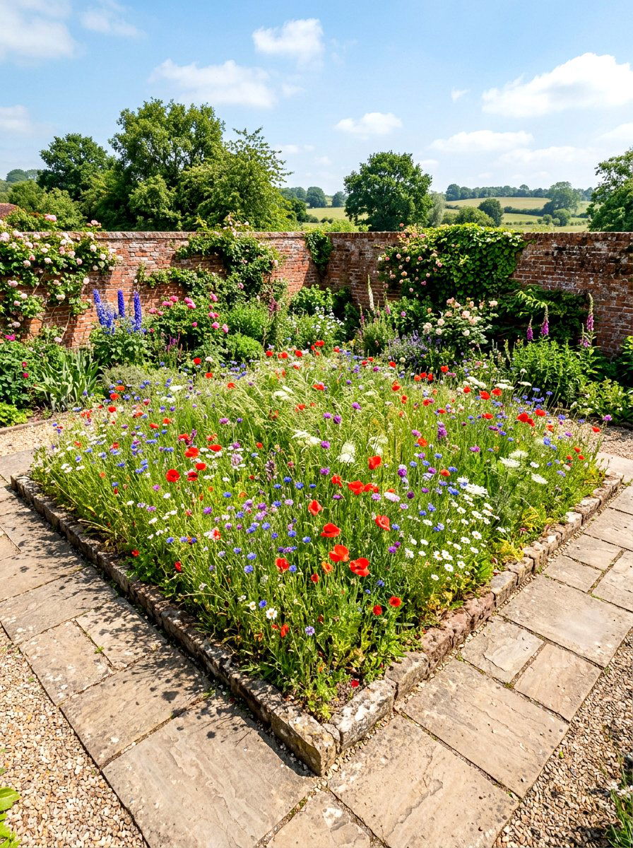 Wildflower Meadow Center - 30 cloister garden ideas