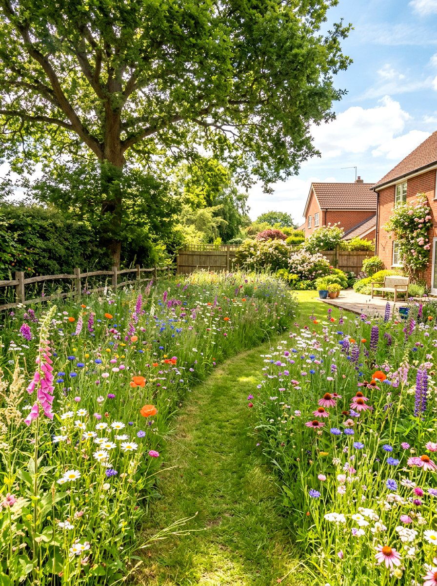 Wildflower Meadow Corner - 30 budget garden ideas