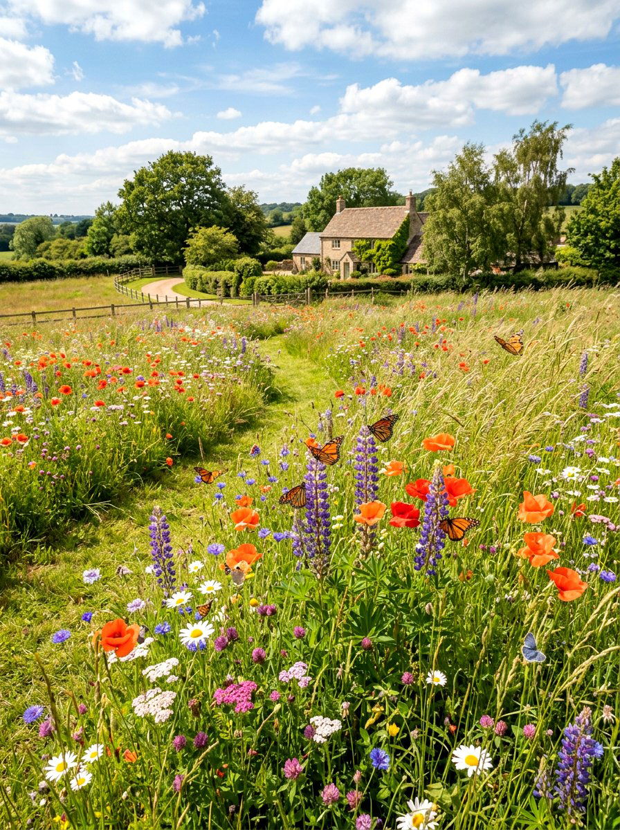 Wildflower Meadow Garden - 30 landscaping ideas