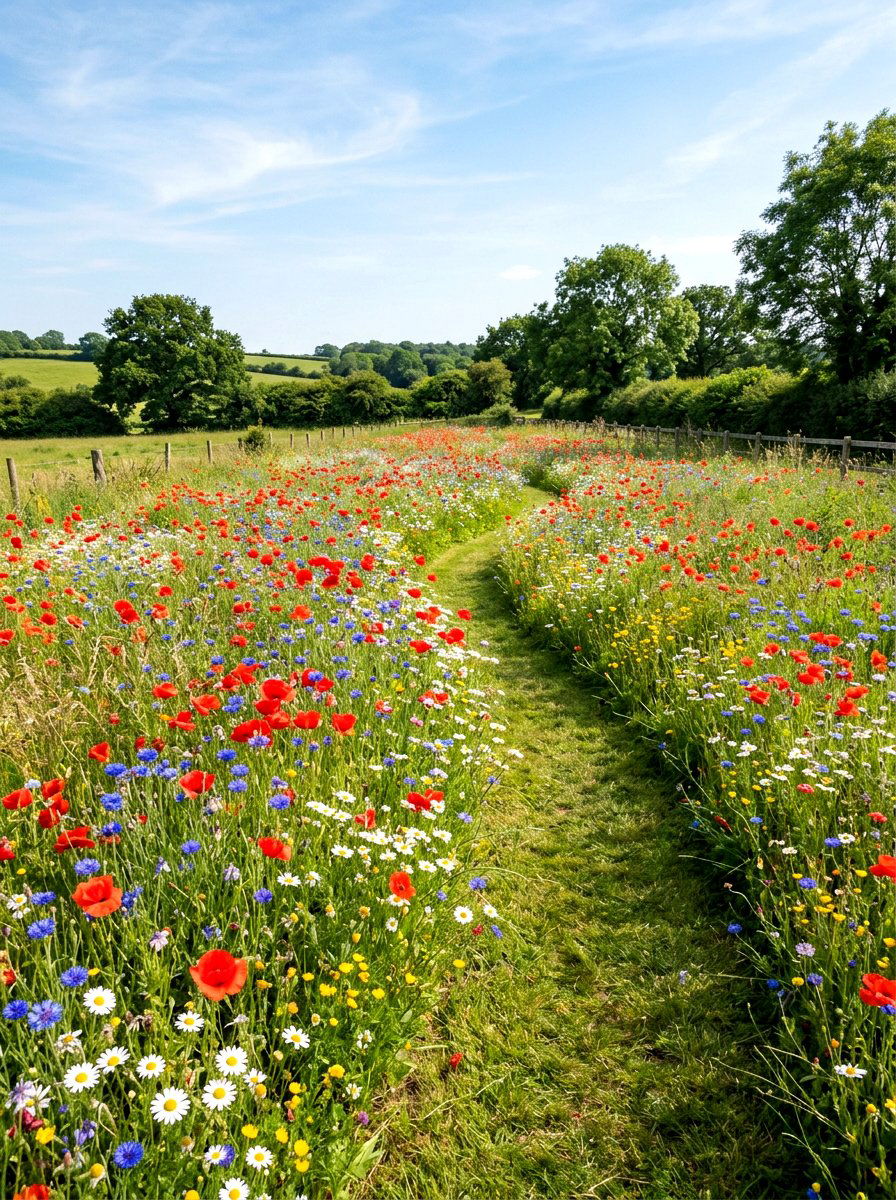 Wildflower Meadow Layout - 30 cutting garden layout ideas
