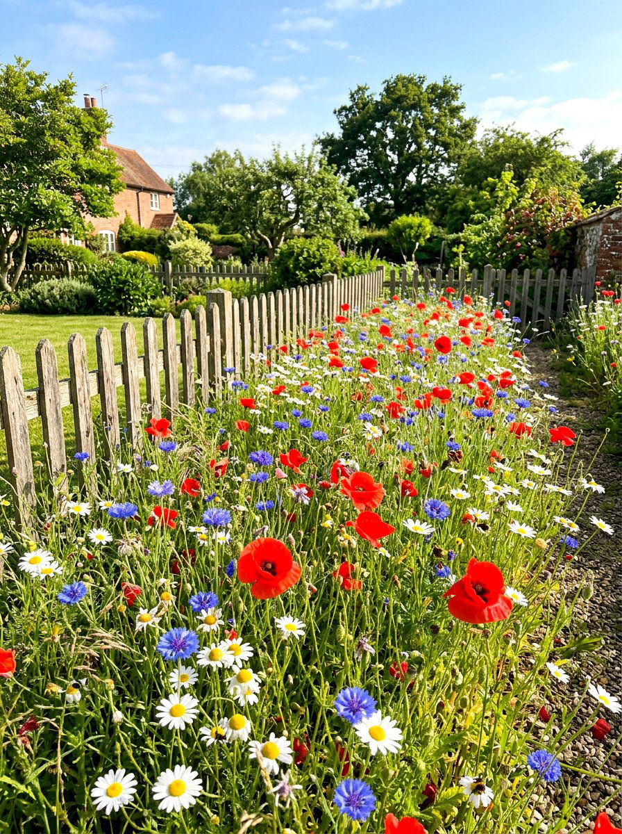 Wildflower Meadow Patch - 30 small garden ideas
