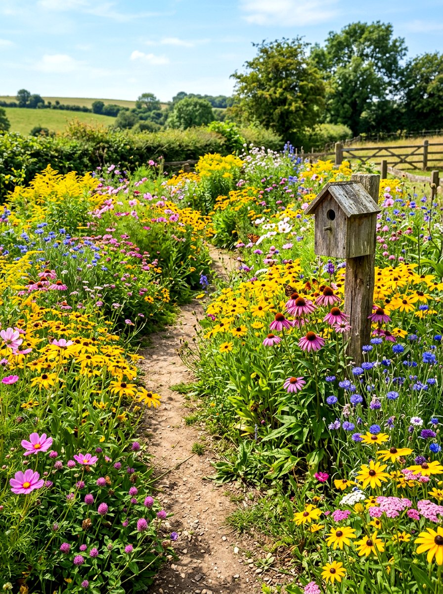 Wildflower Pollinator Garden - 30 viral backyard ideas