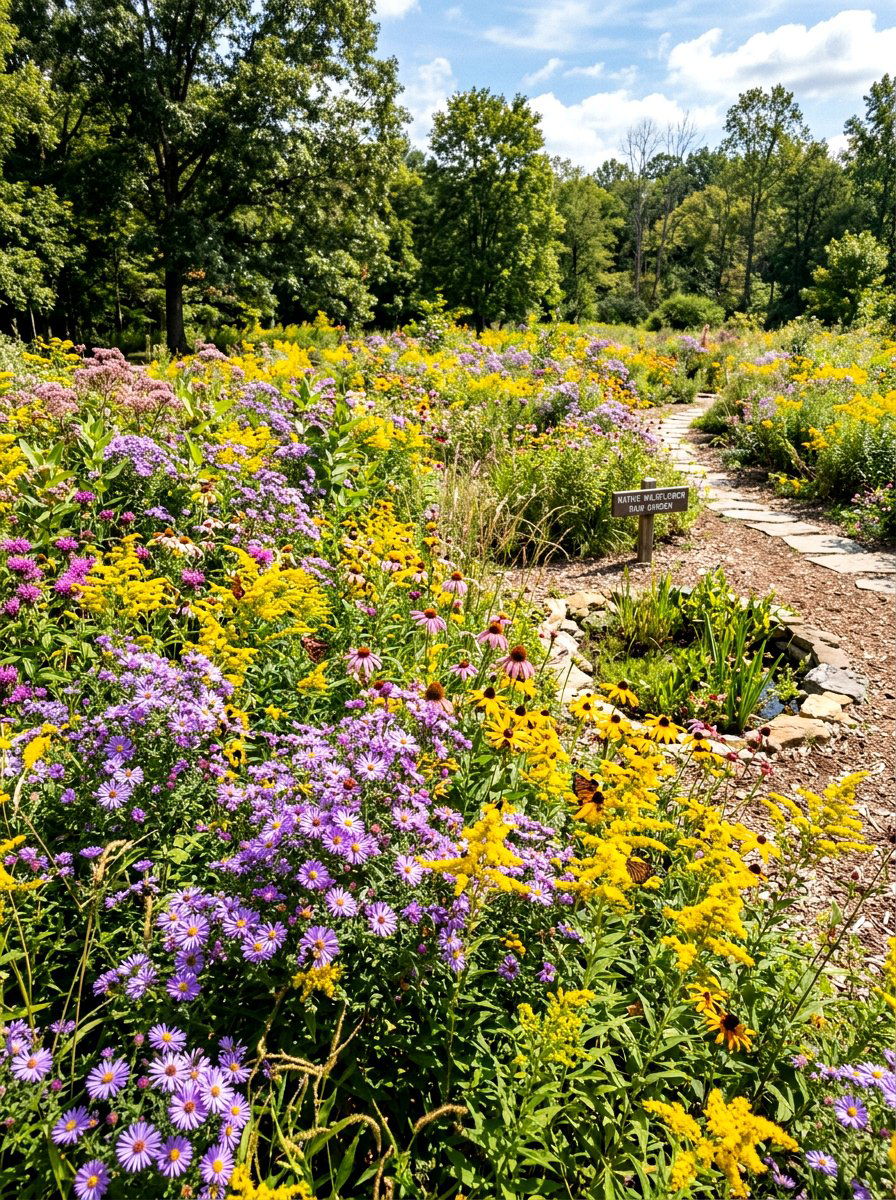 Wildflower Rain Garden - 30 rain garden ideas