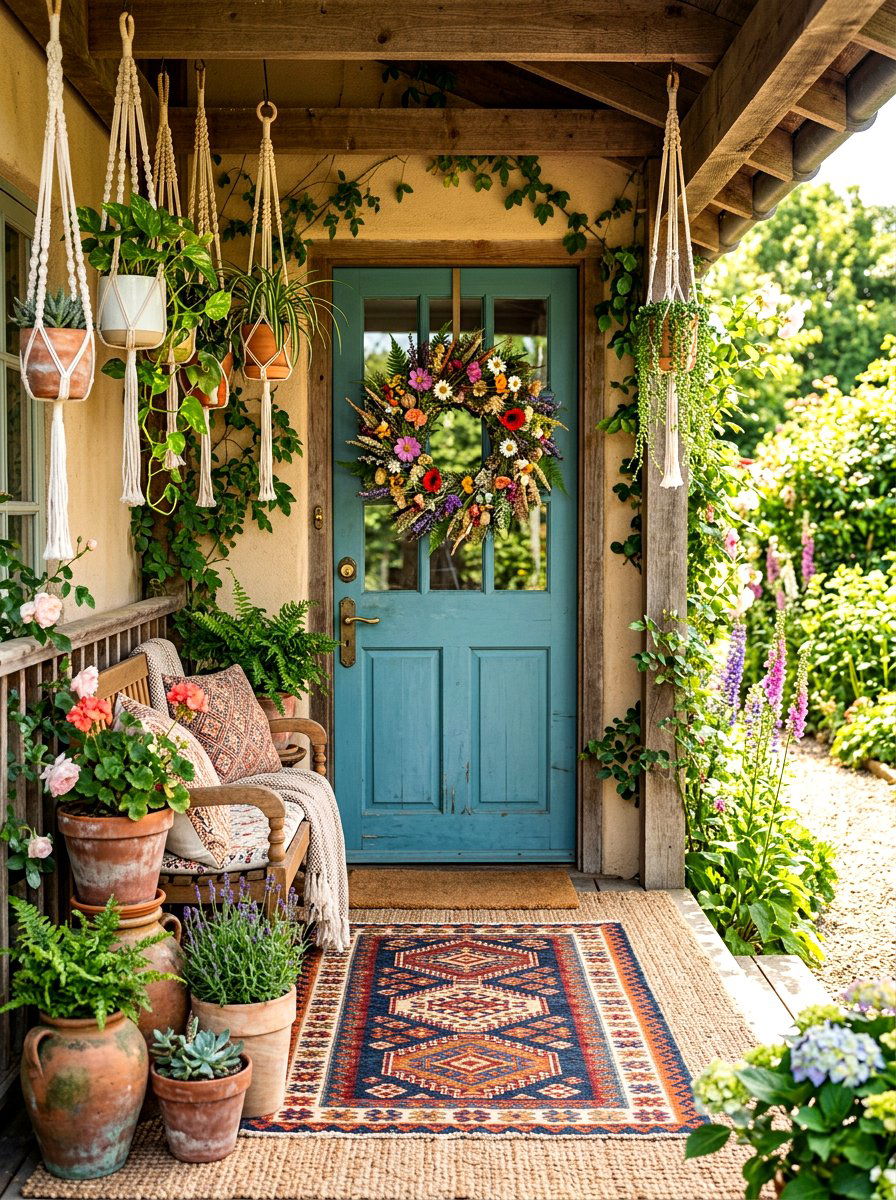 Wildflower Wreath - 30 door wreath ideas