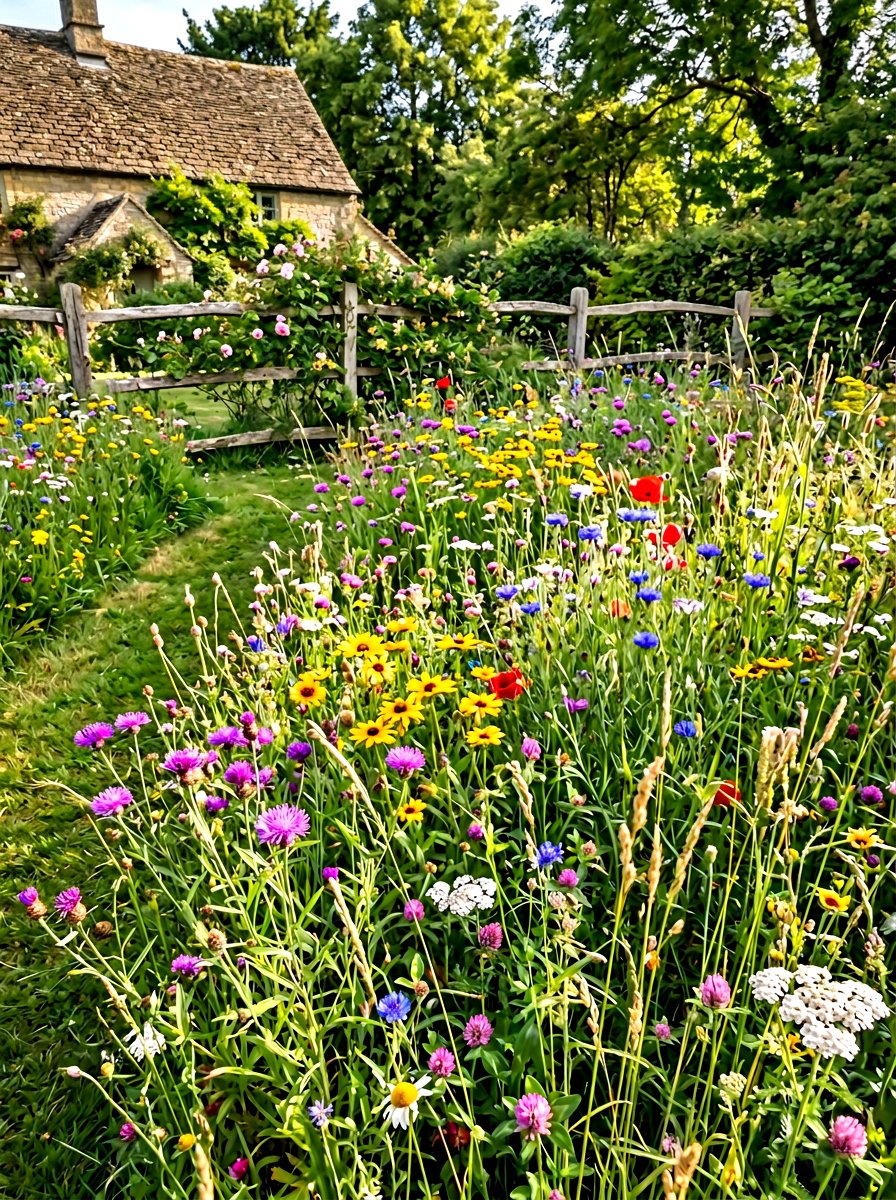 Wildflower meadow patch - 30 cut flower garden ideas