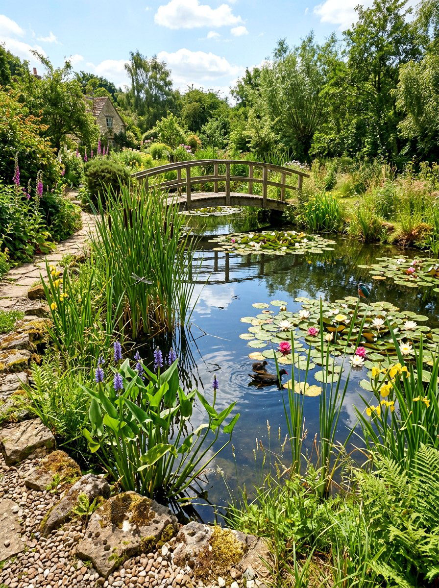 Wildlife Ecosystem Pond - 30 pollinator paradise backyard ideas