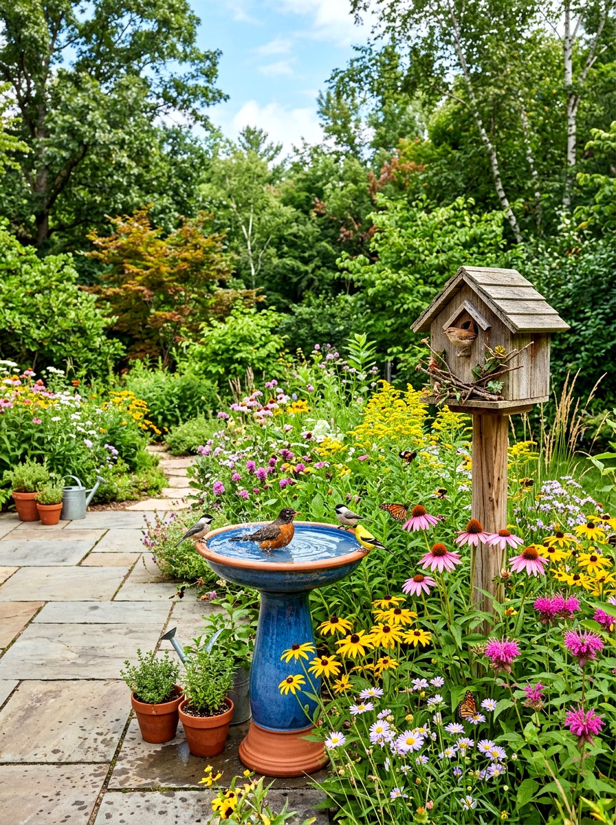 Wildlife Friendly Habitat - 30 patio garden ideas