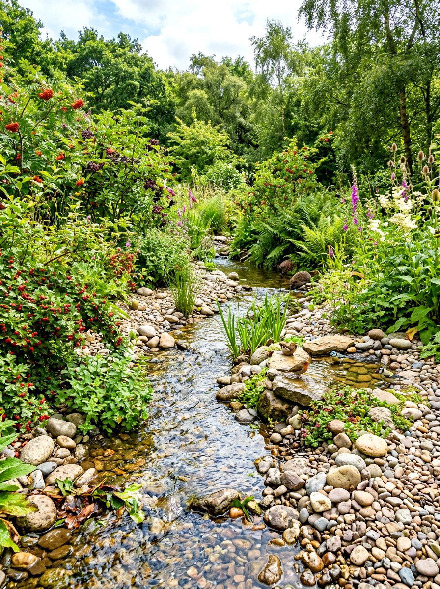 Wildlife Friendly Stream - 30 stream garden ideas