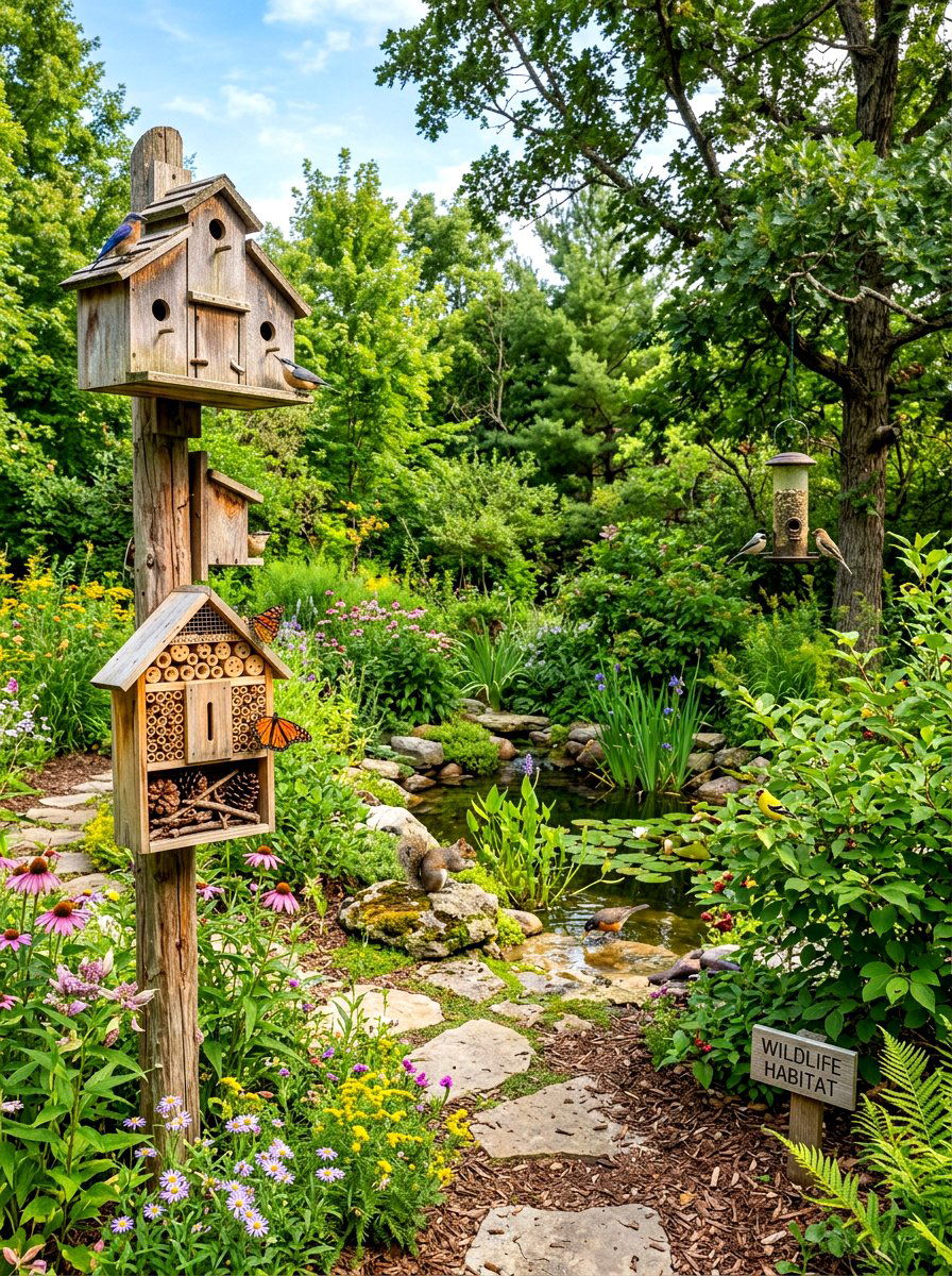 Wildlife Habitat Backyard - 30 backyard garden ideas