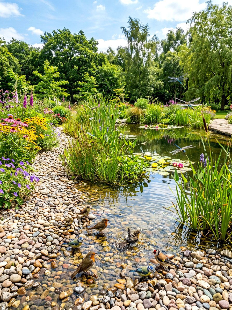 Wildlife Habitat Pond - 30 koi pond ideas