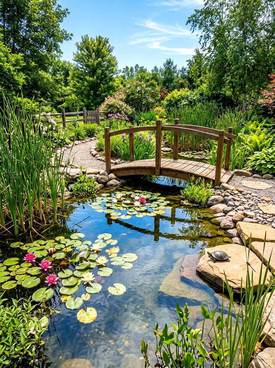 Wildlife Pond Backyard - 30 naturalistic backyard ideas