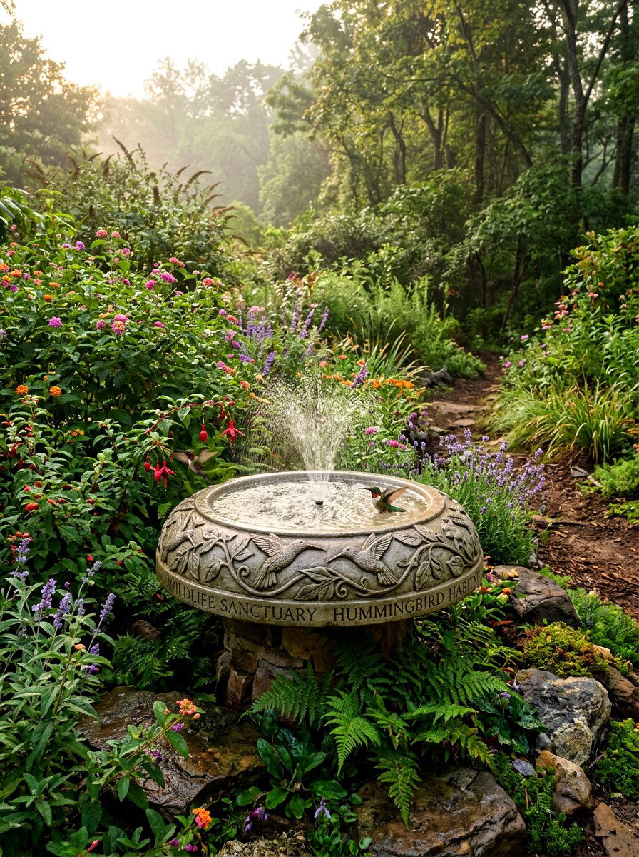 Wildlife Sanctuary Edge - 30 hummingbird border ideas