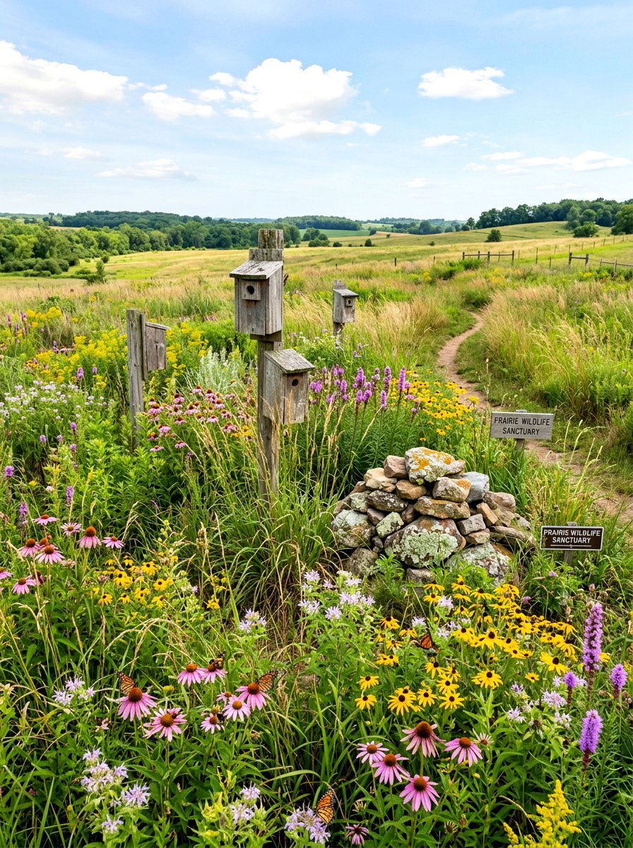 Wildlife prairie habitat - 30 prairie garden ideas