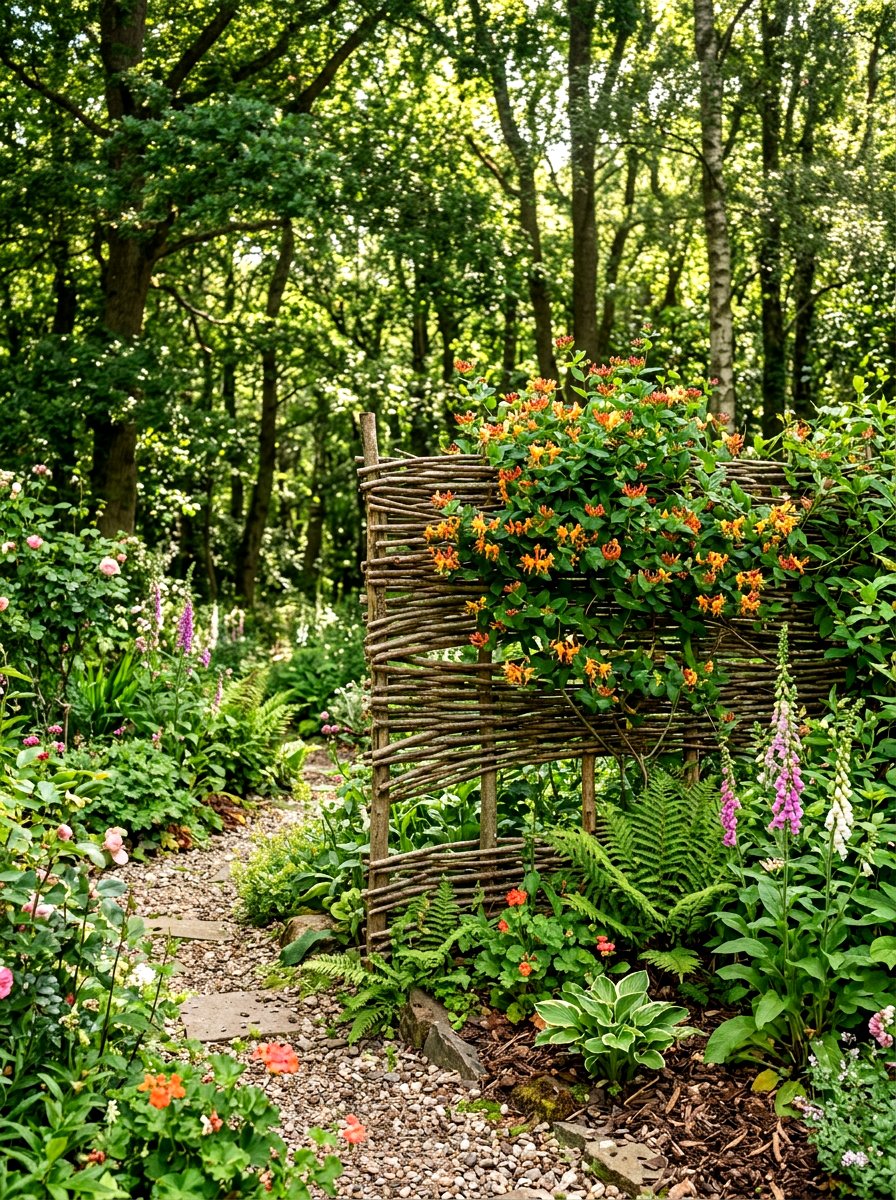 Willow Branch Trellis - 30 garden trellis ideas