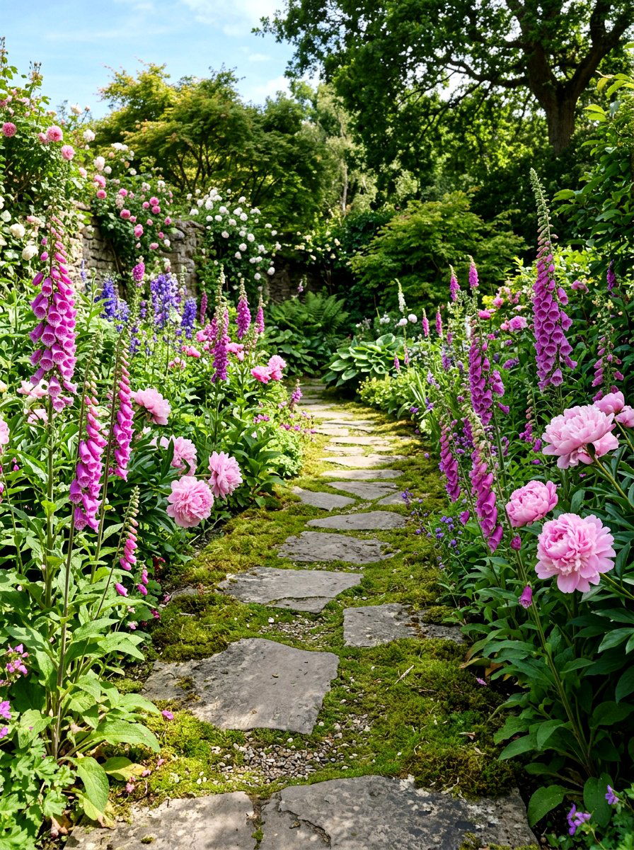 Winding Stone Garden Path - 30 secret garden ideas