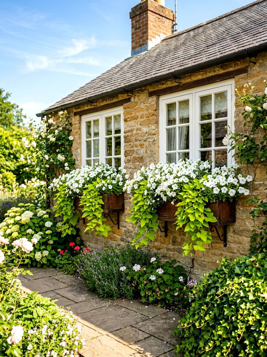Window Box Display - 30 budget landscaping ideas