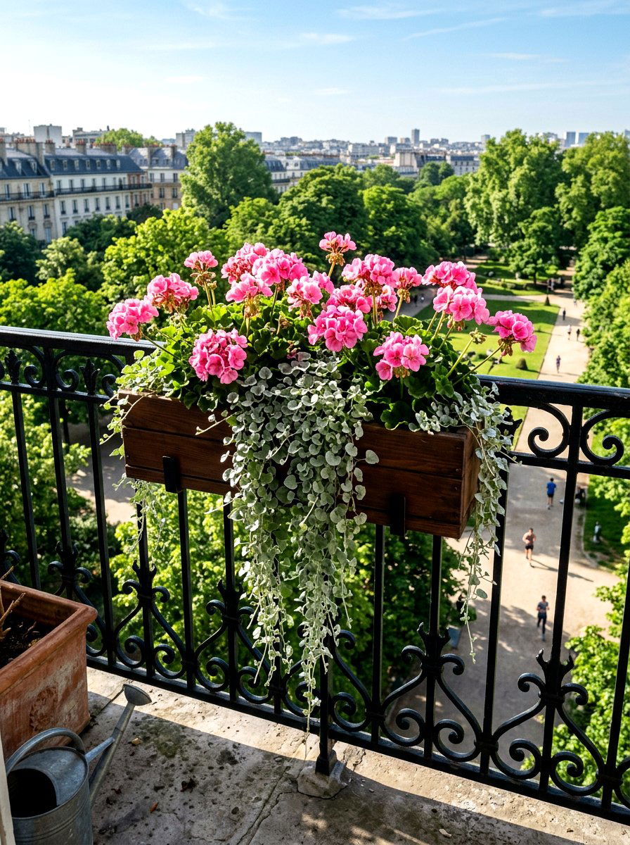 Window Box For Railing - 30 patio container garden ideas