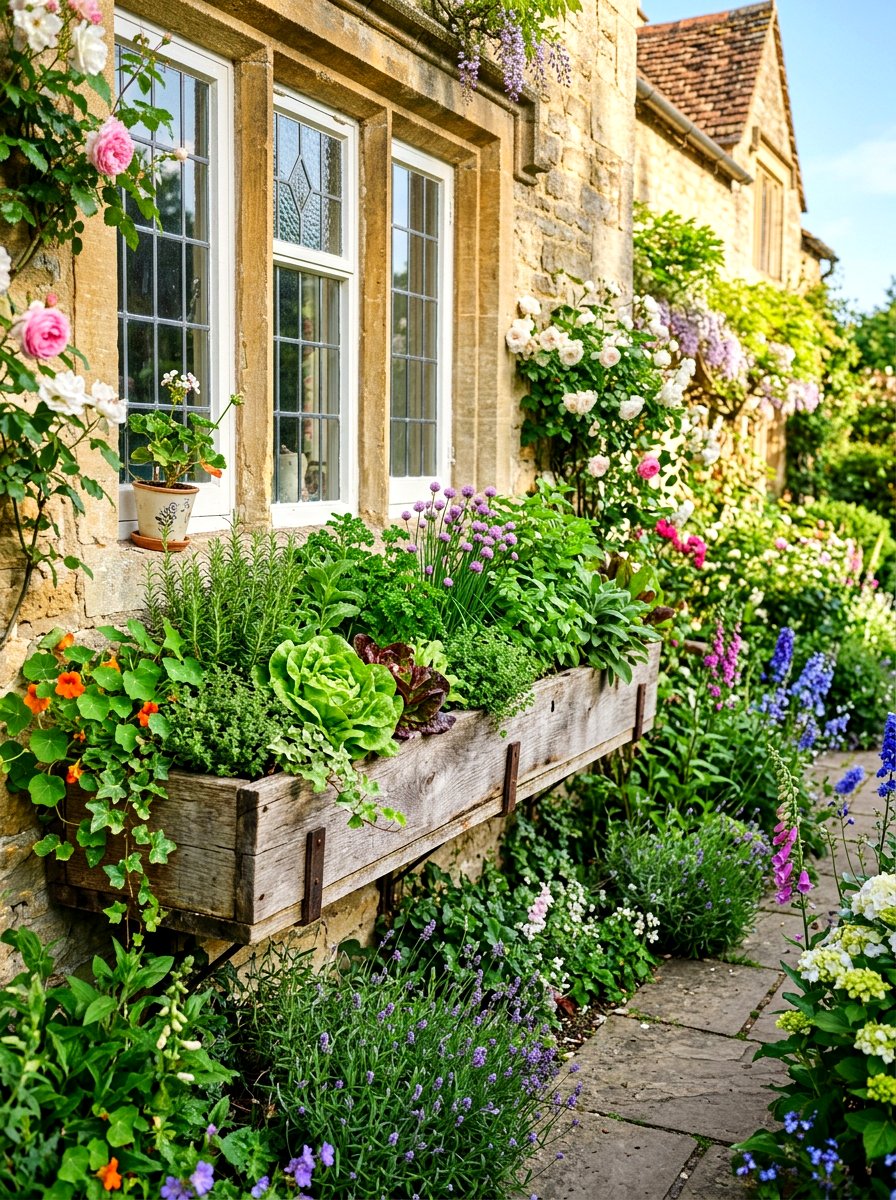 Window Box Garden - 30 vegetable garden layout ideas