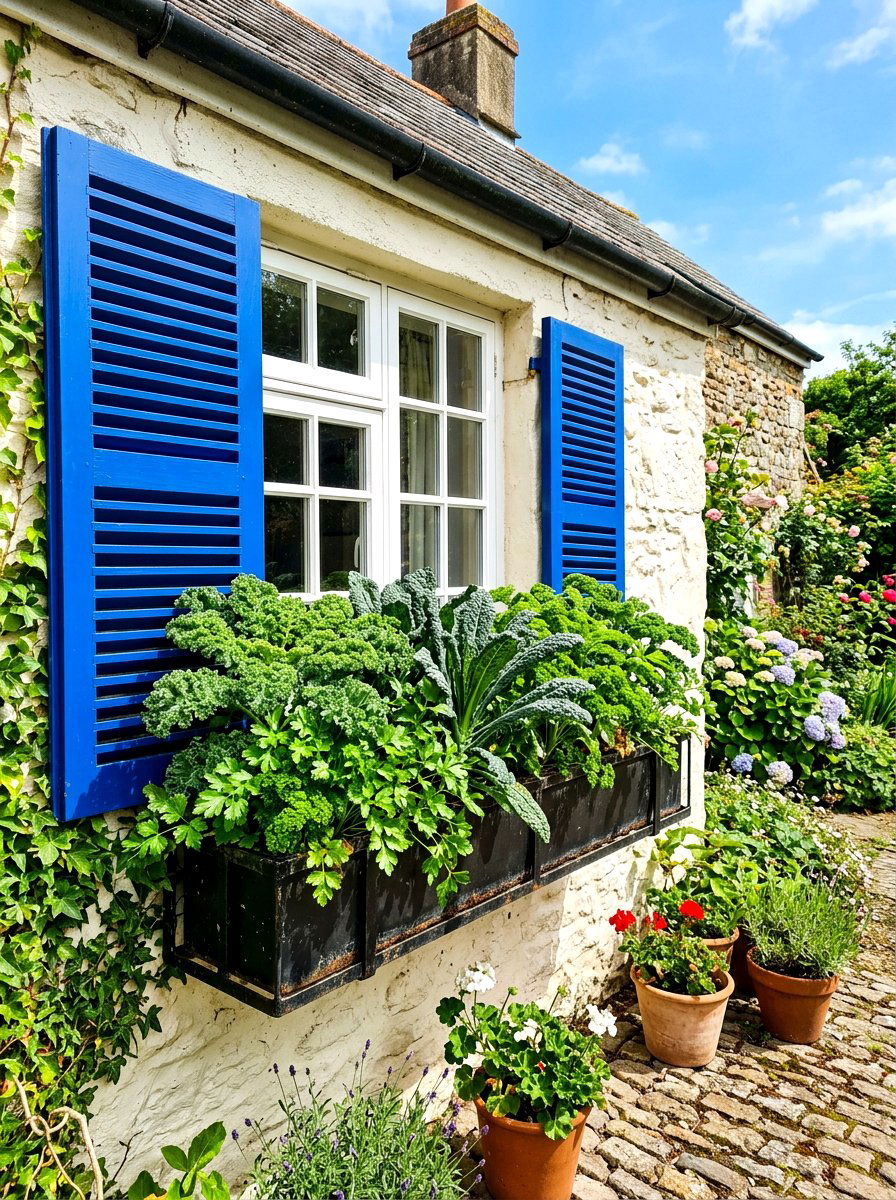 Window Box Garden - 30 vertical vegetable garden ideas