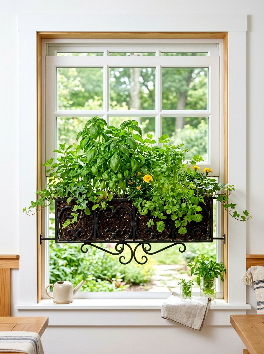 Window Box Garden - 30 herb rich backyard ideas