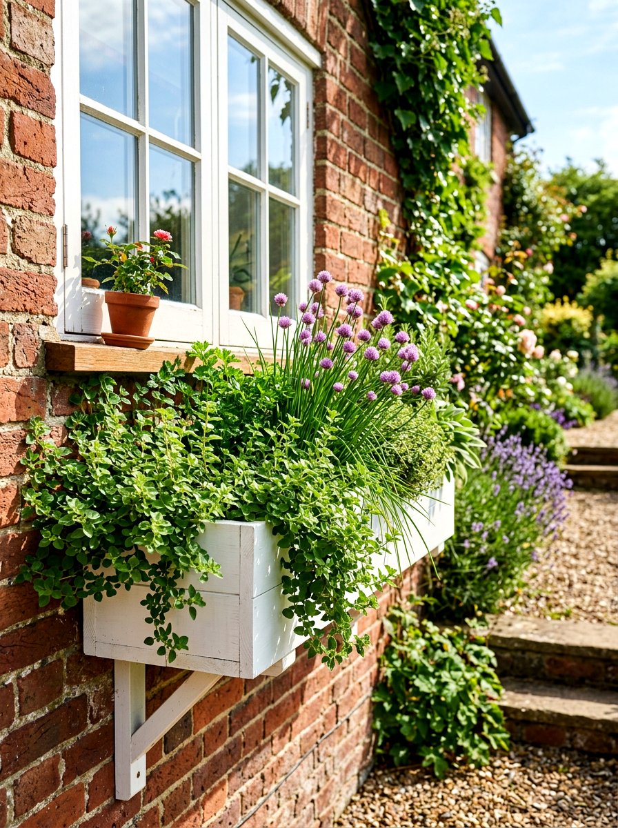 Window Box Herb Garden - 30 herb container garden ideas