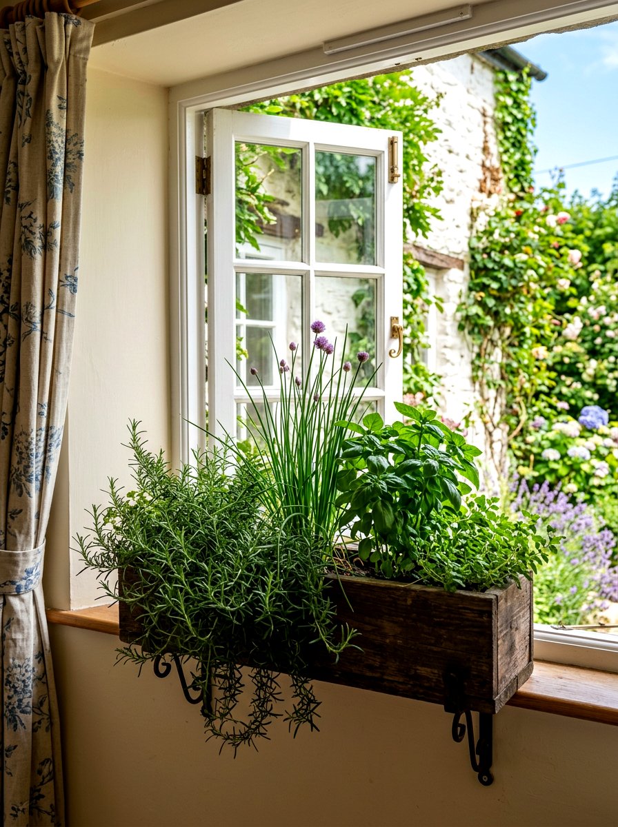 Window Box Herb Garden - 30 pizza garden ideas