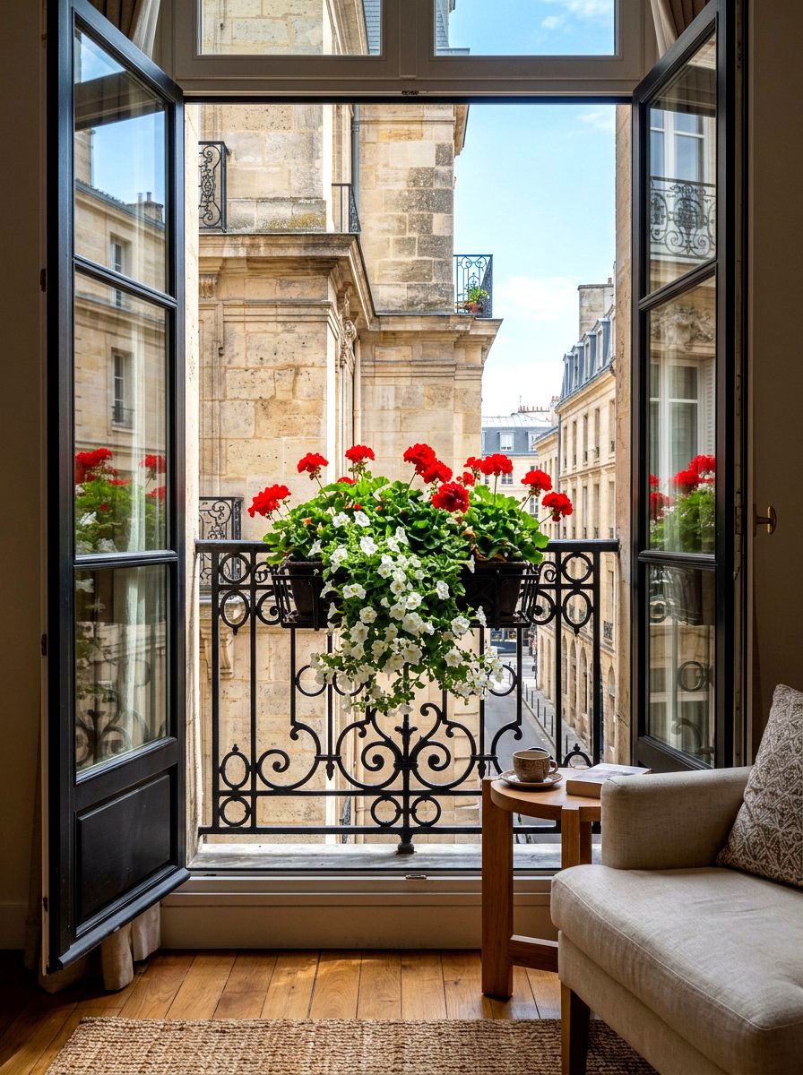 Window Box Planter - 30 Juliet balcony decor ideas