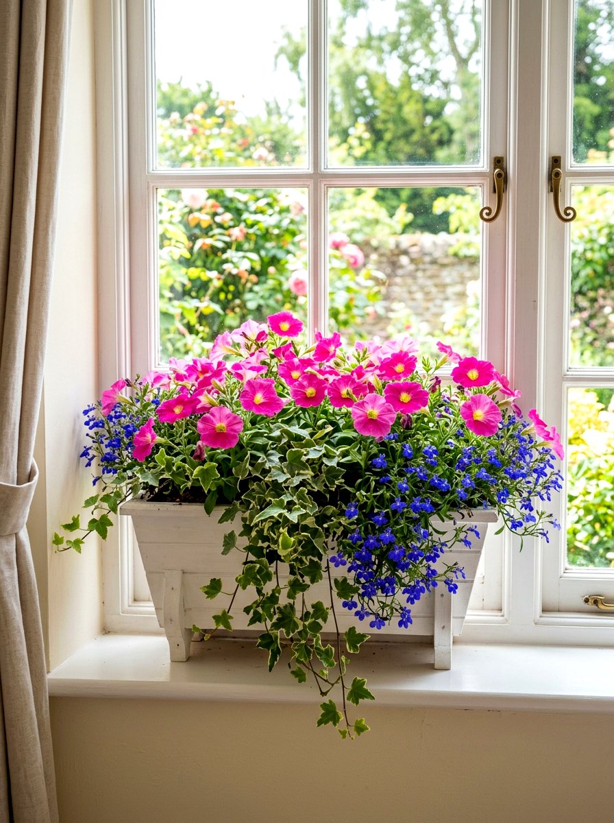 Window Box Planter - 30 simple flower bed ideas