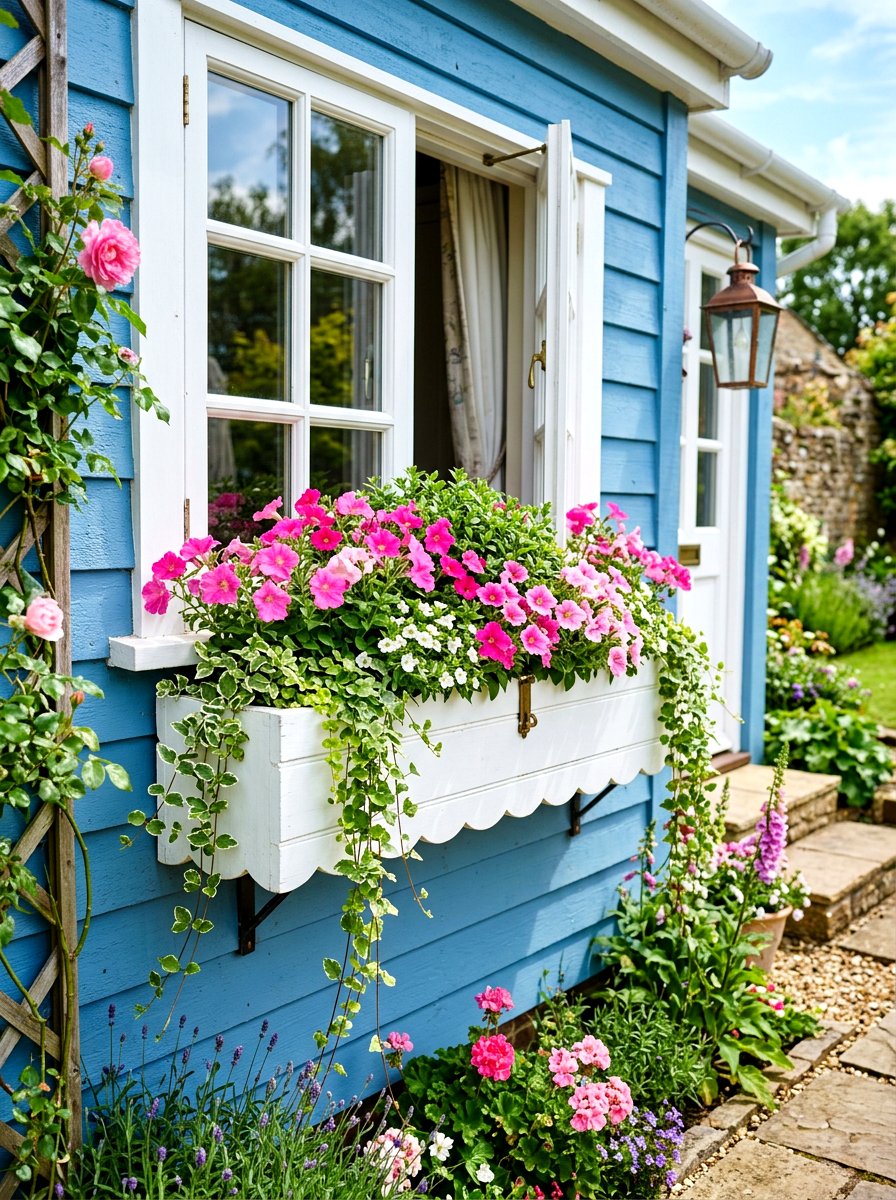Window Box Planter - 30 simple landscaping ideas