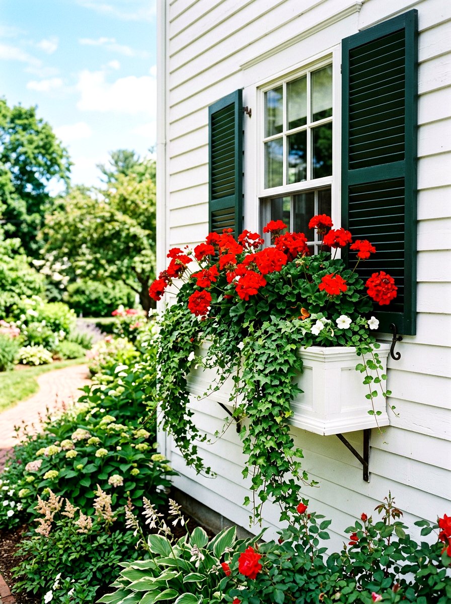 Window Box Planters - 30 narrow garden ideas