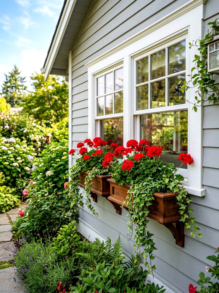 Window Box Planters - 30 curb appeal ideas for small homes