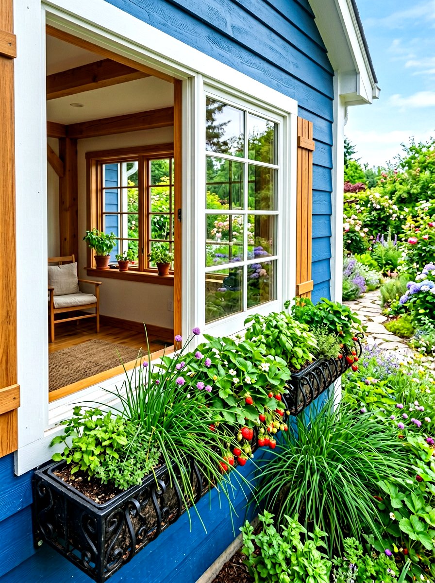 Window Box Vegetable Garden - 30 beginner vegetable garden ideas