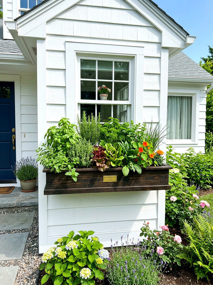 Window Box Vegetable Garden - 30 organic vegetable garden ideas