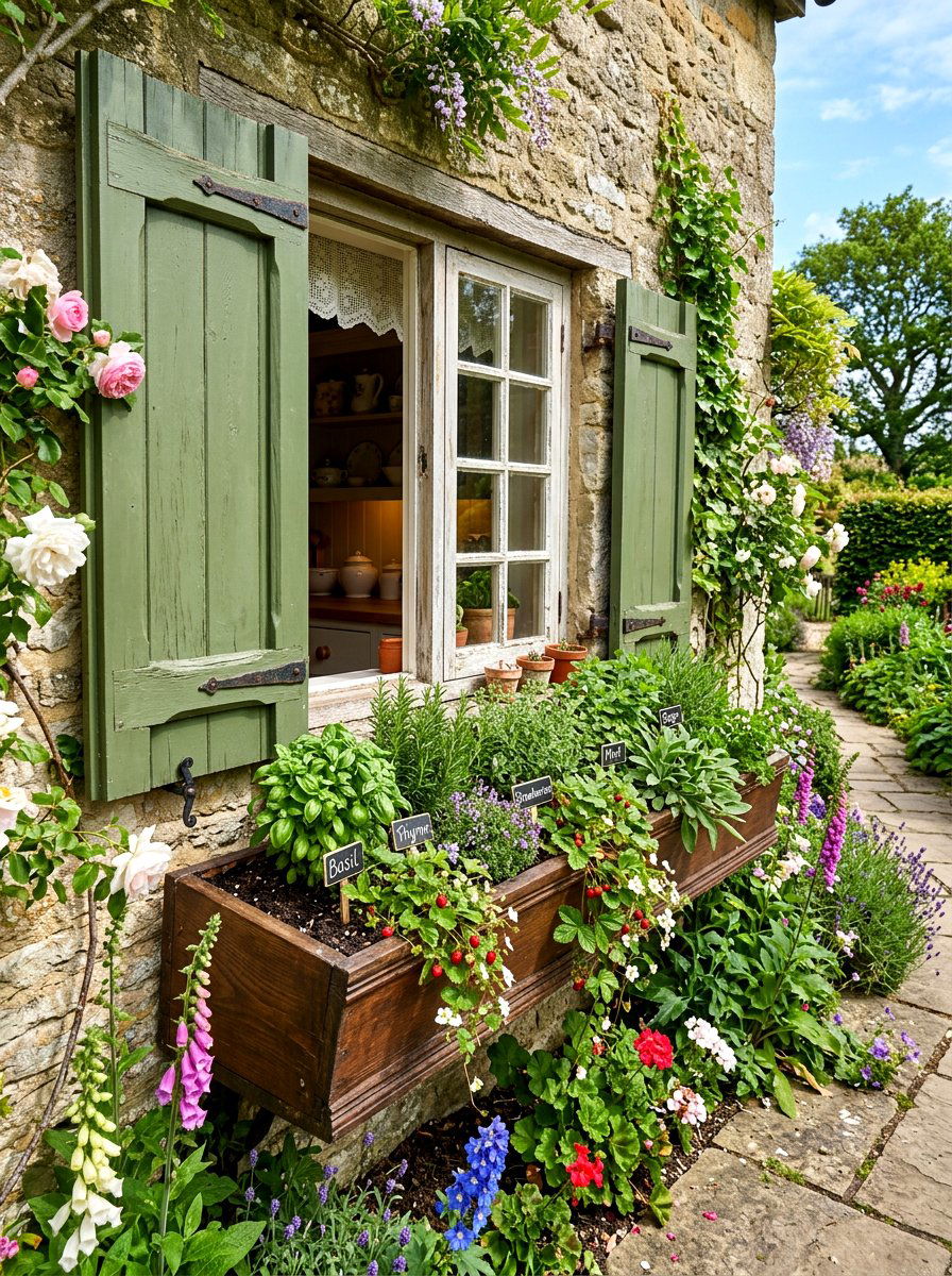 Window Box Vegetable Garden - 30 backyard vegetable garden ideas