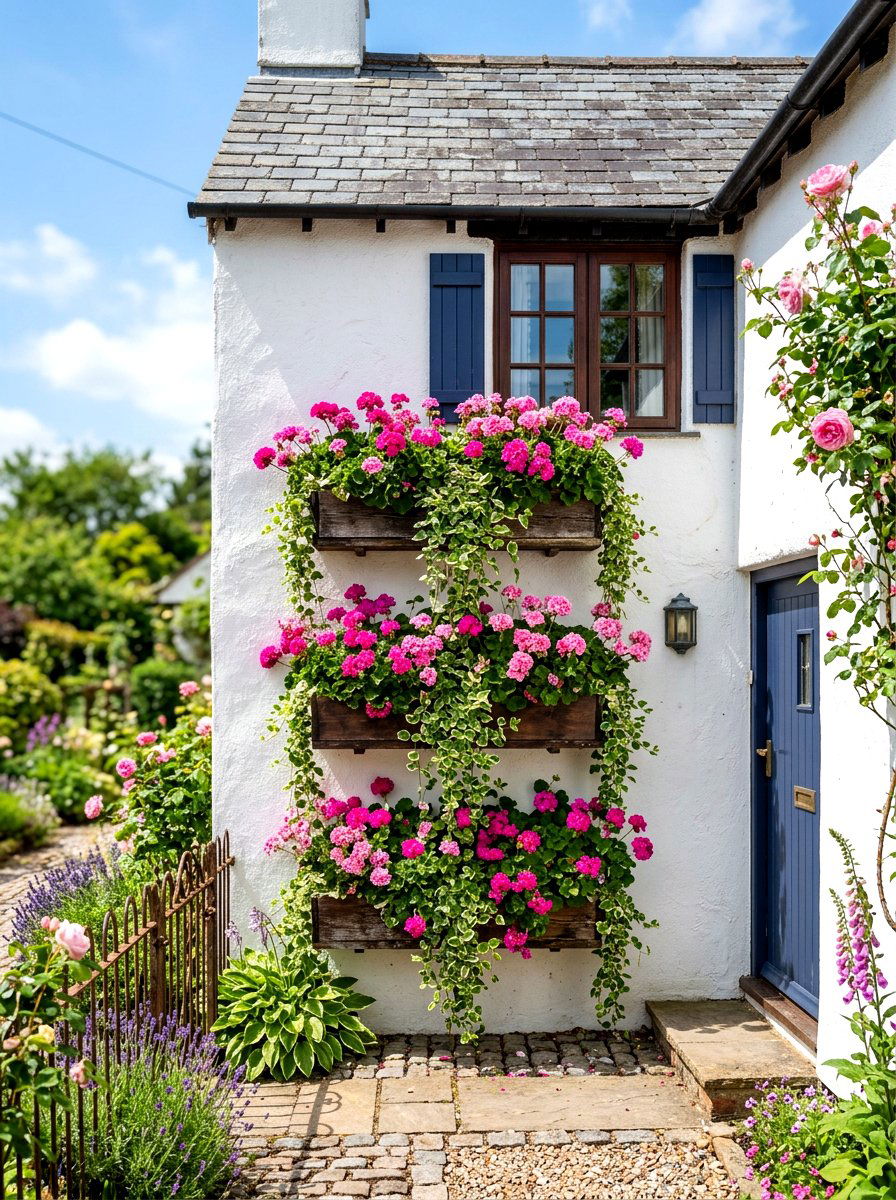 Window Box Vertical Array - 30 vertical garden ideas