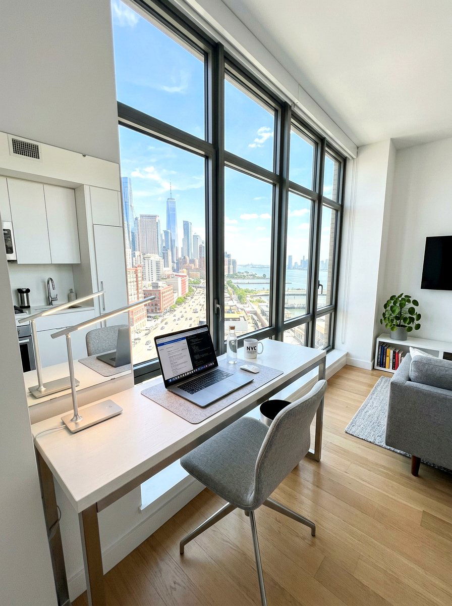 Window Desk - 30 micro apartment decor ideas