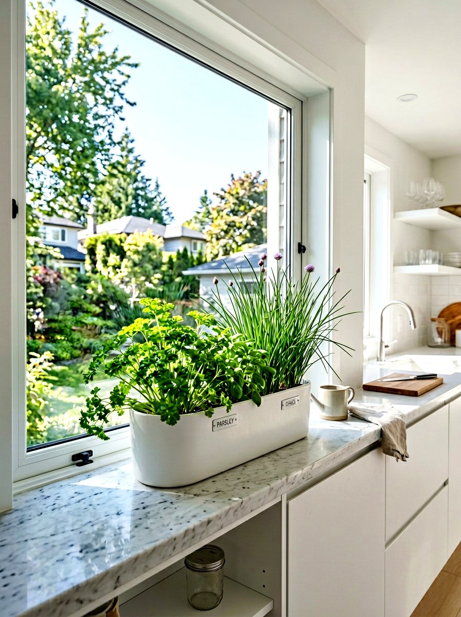 Window Kitchen Herb Garden - 30 modern herb garden ideas