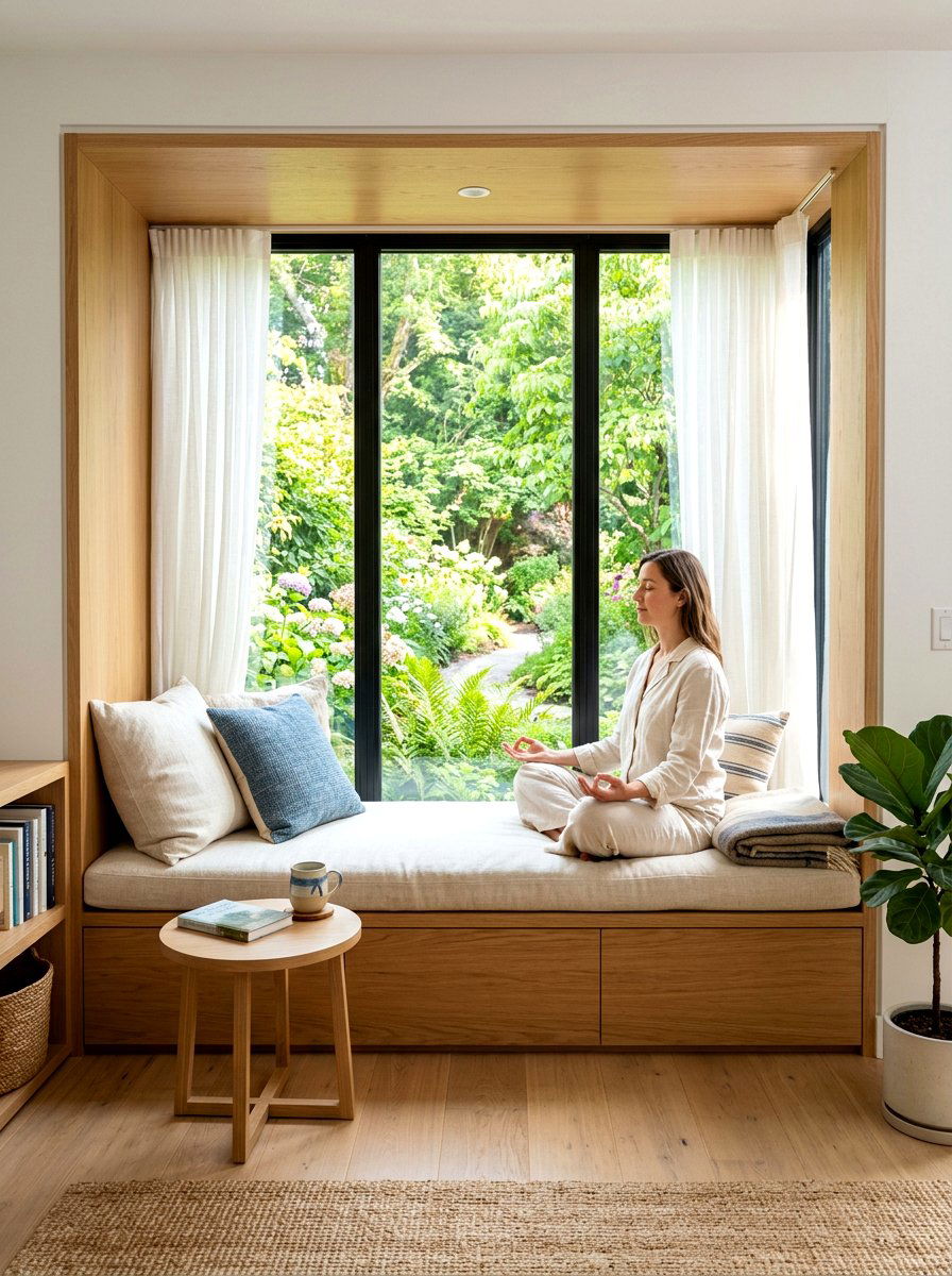 Window Meditation Nook - 30 meditation nook ideas