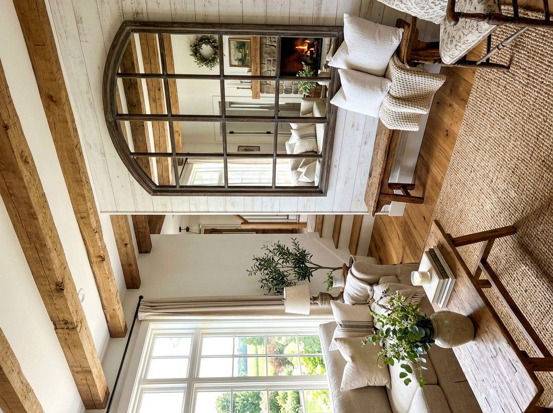 Window Pane Mirror - 30 mirror wall ideas