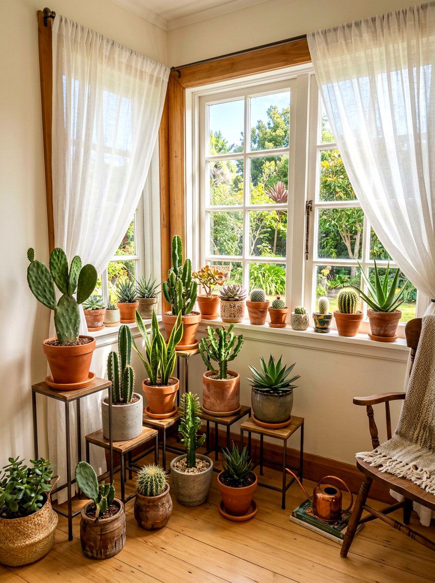 Window Plant Corner - 30 plant corner styling ideas