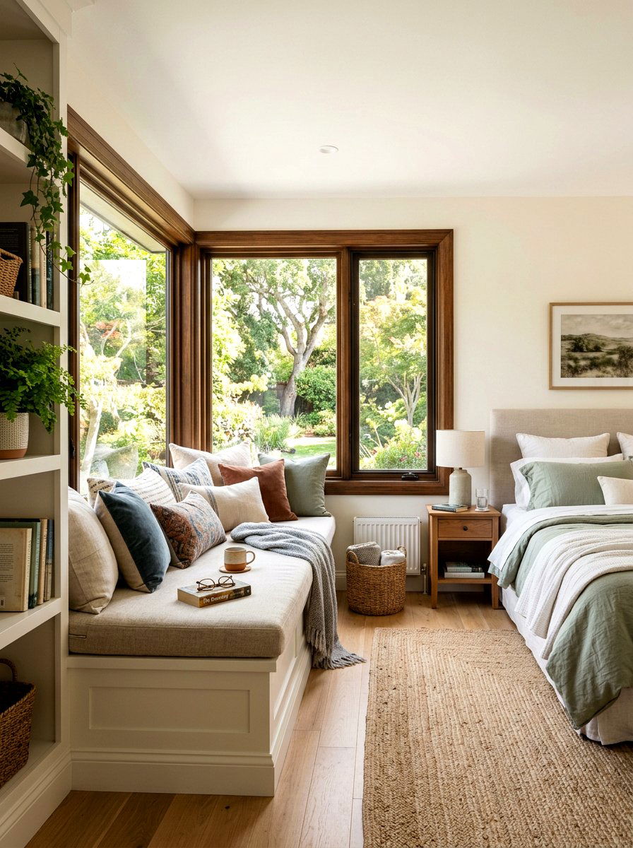 Window Seat - 30 Nancy Meyers bedroom ideas
