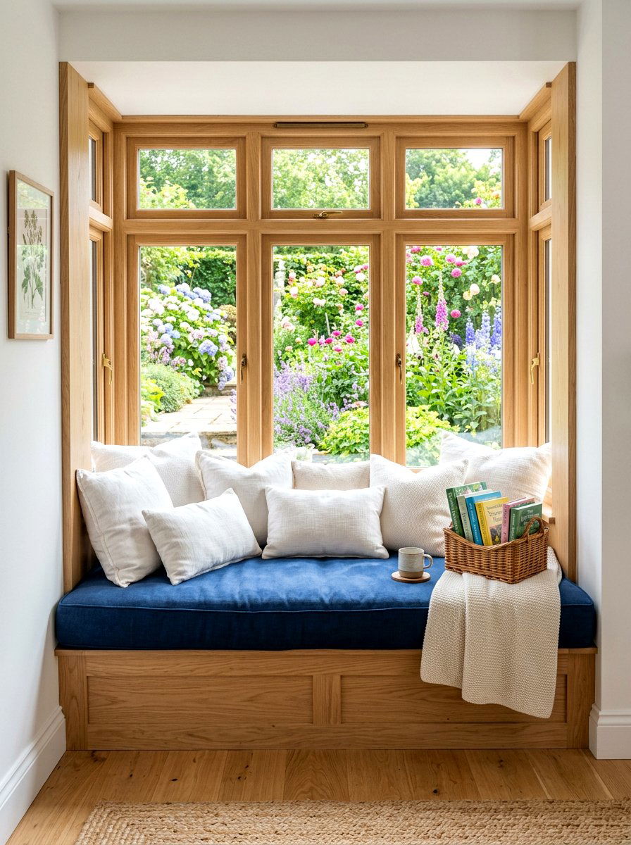 Window Seat Bench - 30 digital detox room ideas