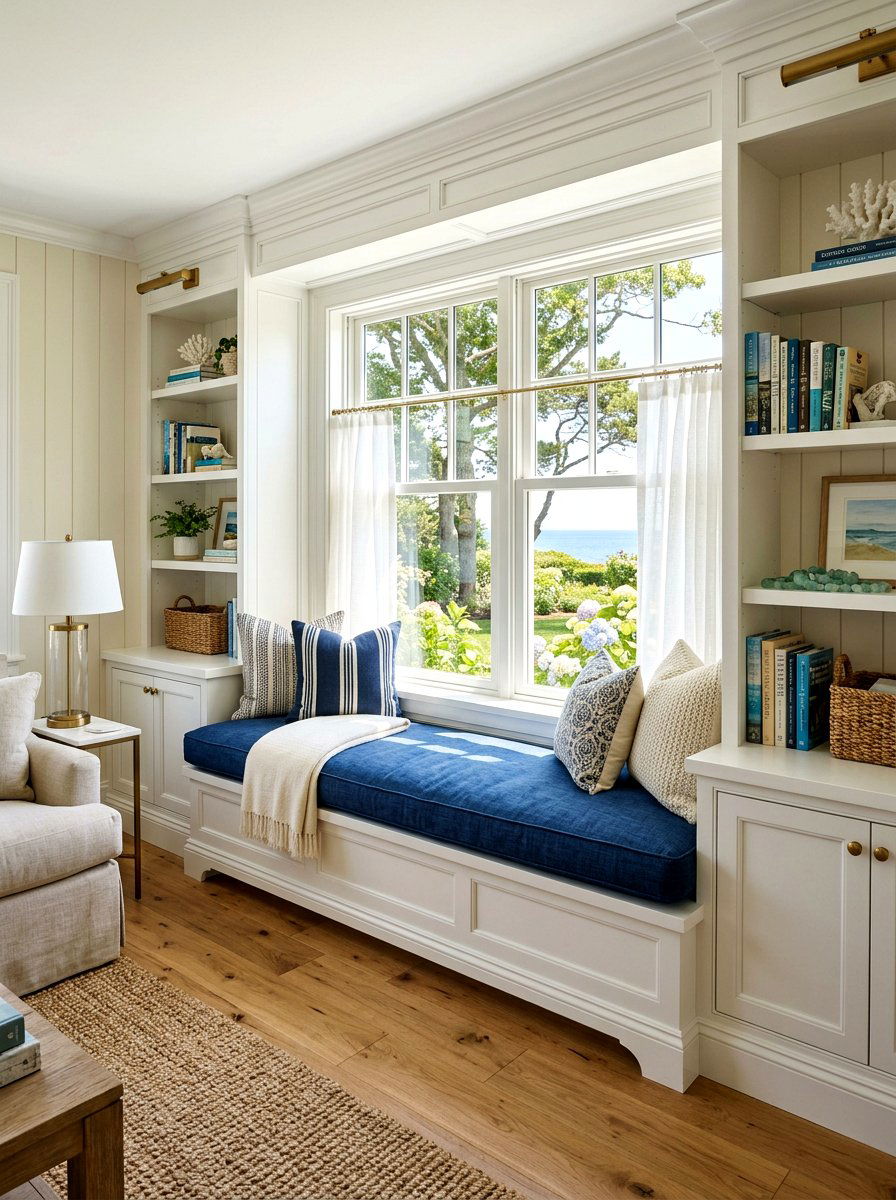 Window Seat Bench - 30 kids reading den ideas