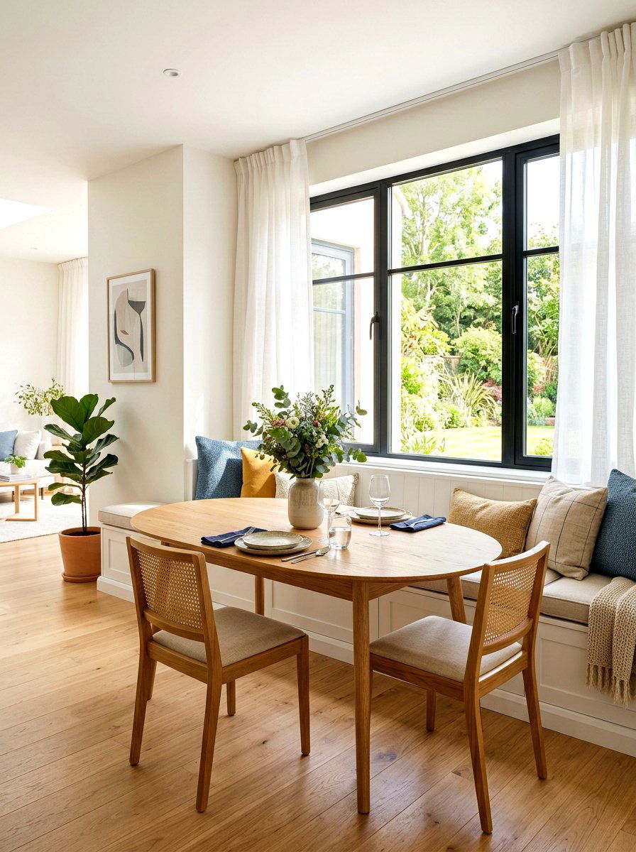 Window Seat Dining Area - 30 cozy breakfast corner ideas