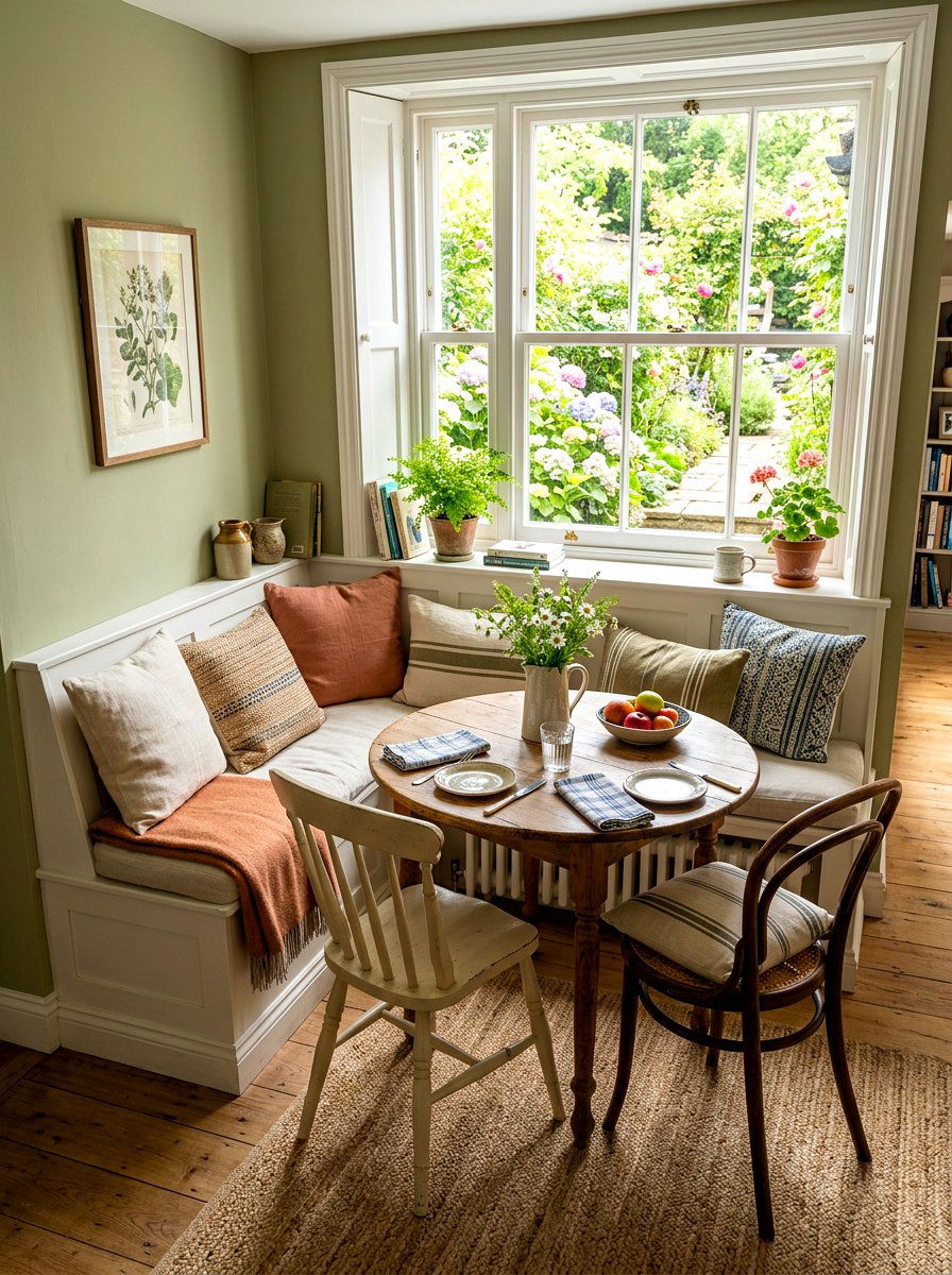Window Seat Dining Area - 30 eat in kitchen ideas